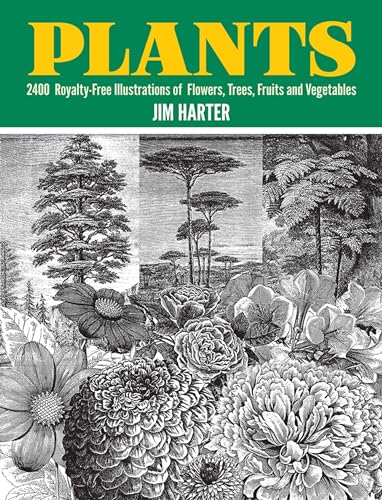 Plants: 2,400 Royalty-Free Illustrations of Flowers, Trees, Fruits and Vegetables: 2400 Designs (Dover Pictorial Archives): 2400 Copyright-Free ... Vegetables (Dover Pictorial Archive Series) von Dover Publications